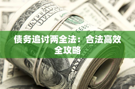 武汉债务追讨两全法：合法高效全攻略