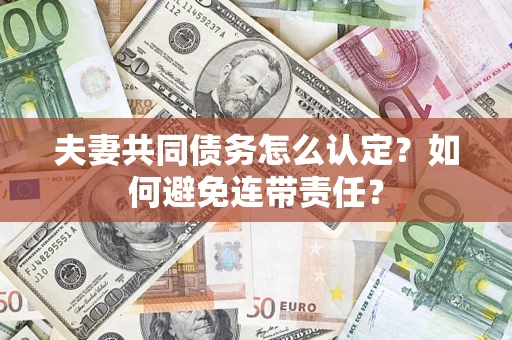 武汉夫妻共同债务怎么认定？如何避免连带责任？