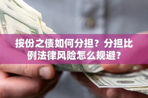 武汉按份之债如何分担？分担比例法律风险怎么规避？