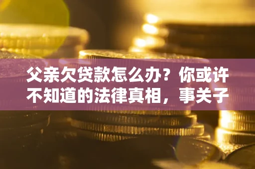 武汉父亲欠贷款怎么办？你或许不知道的法律真相，事关子女未来