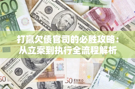 武汉打赢欠债官司的必胜攻略：从立案到执行全流程解析