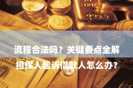 武汉

担保人起诉借款人怎么办？流程合法吗？关键要点全解析