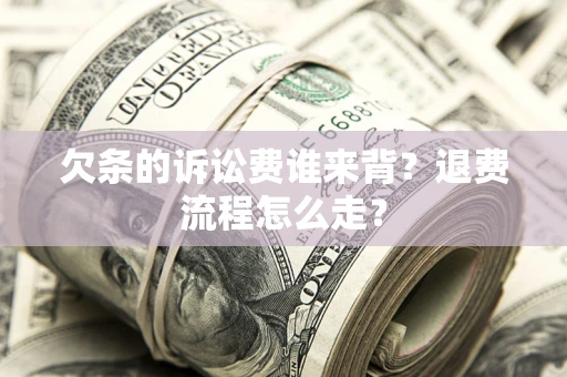 武汉欠条的诉讼费谁来背？退费流程怎么走？